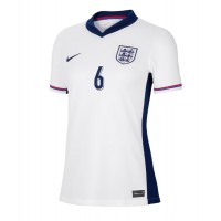 Camiseta Inglaterra Marc Guehi #6 Primera Equipación Replica Eurocopa 2024 para mujer mangas cortas